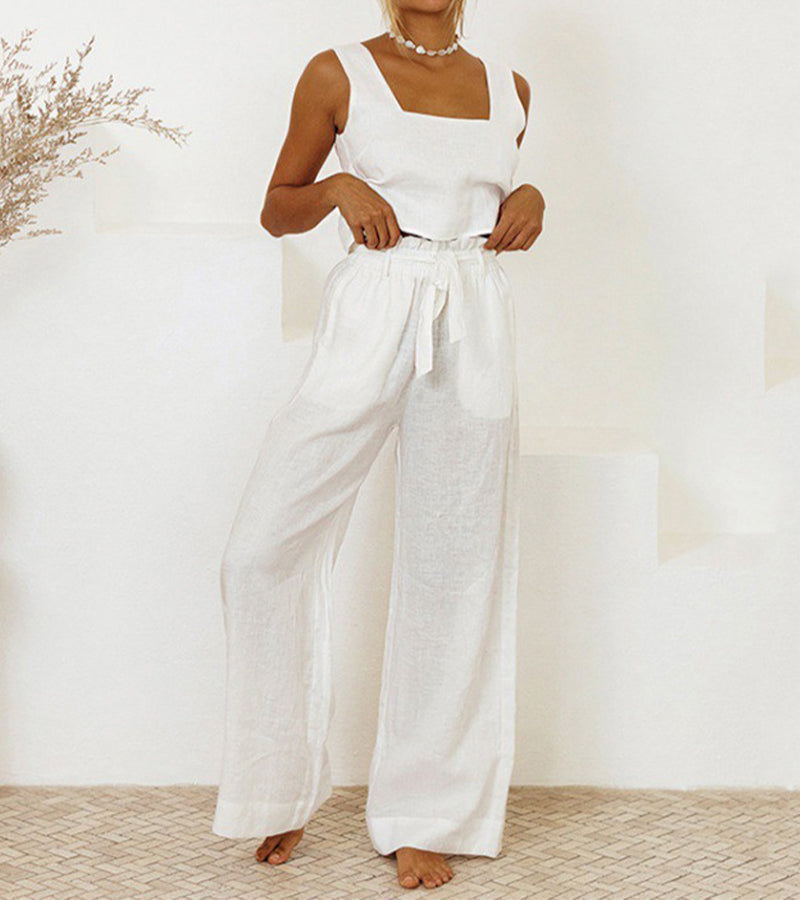 Megan™ - Top and Wide-Leg Pants Set