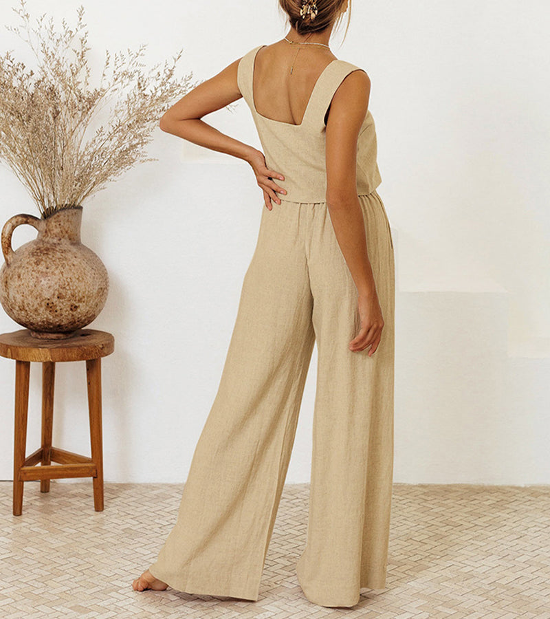 Megan™ - Top and Wide-Leg Pants Set