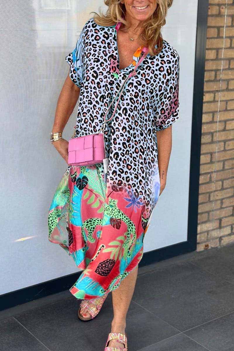 Eva Leopard Print Dress