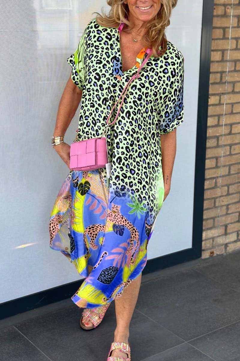 Eva Leopard Print Dress