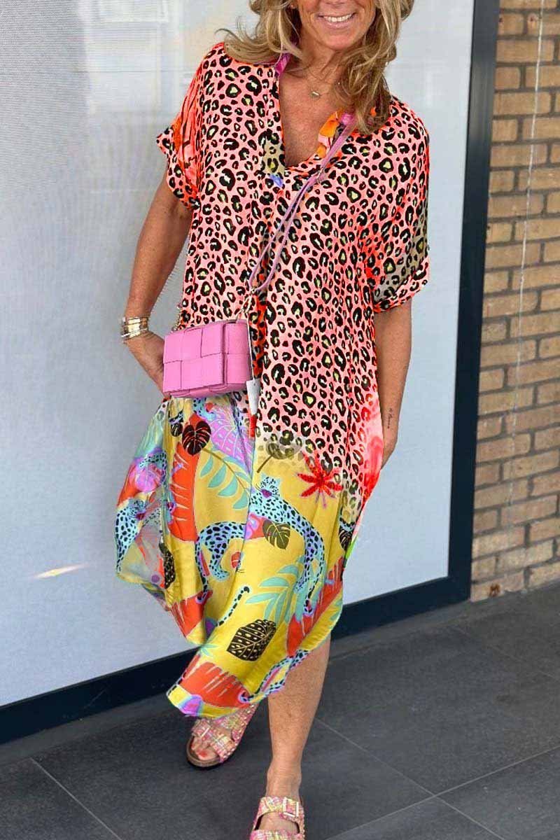 Eva Leopard Print Dress