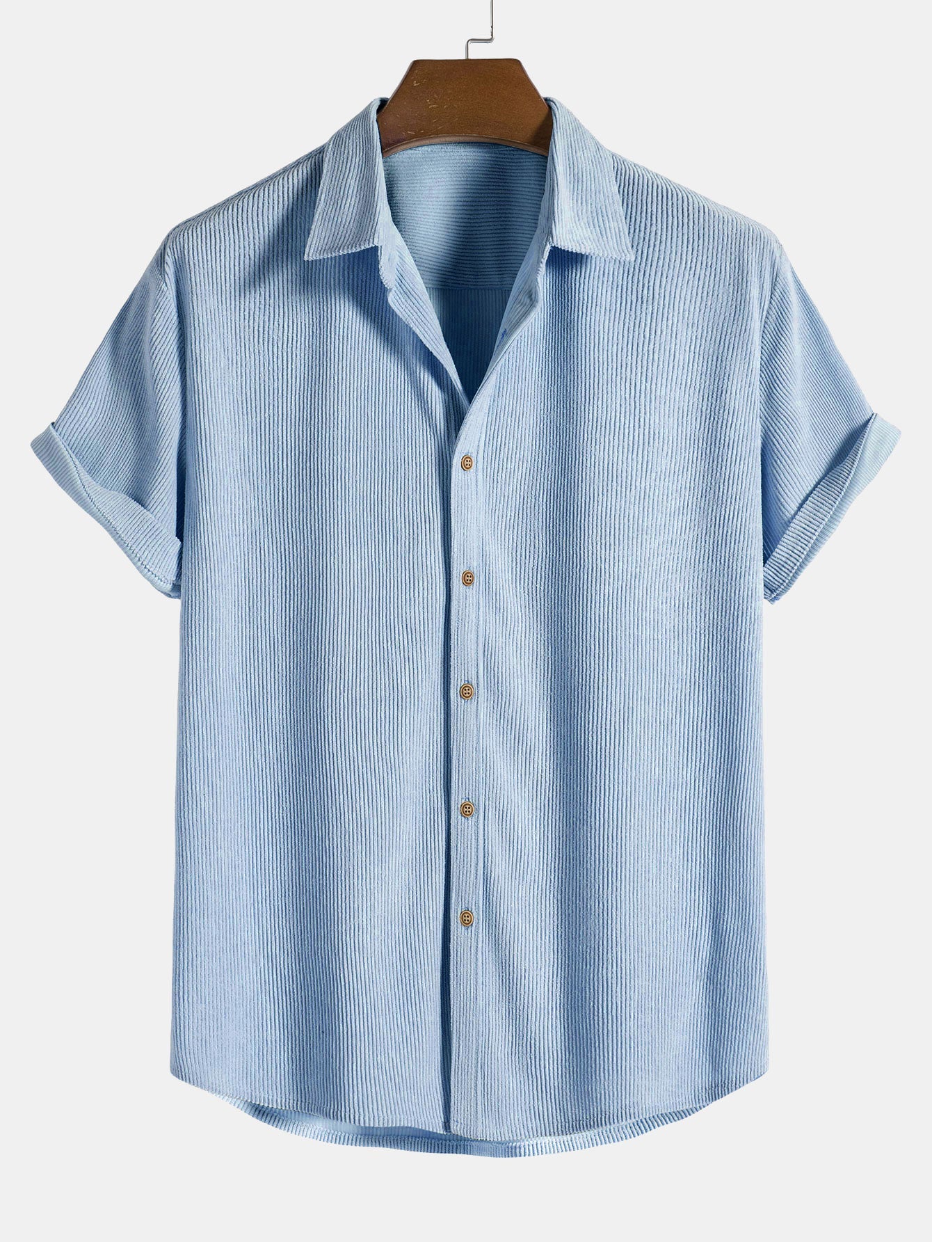 Jaxon Corduroy Button Up Short Sleeved Shirt