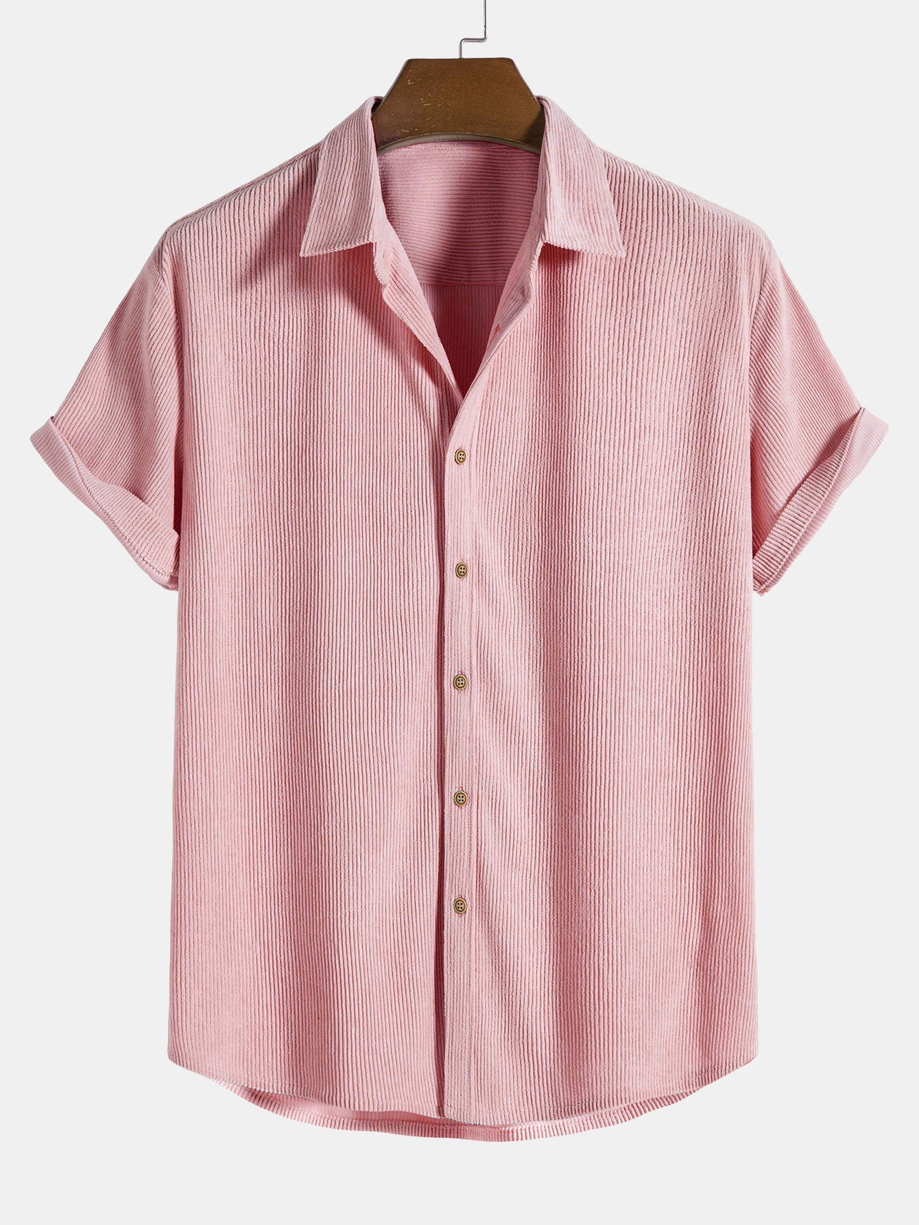 Jaxon Corduroy Button Up Short Sleeved Shirt