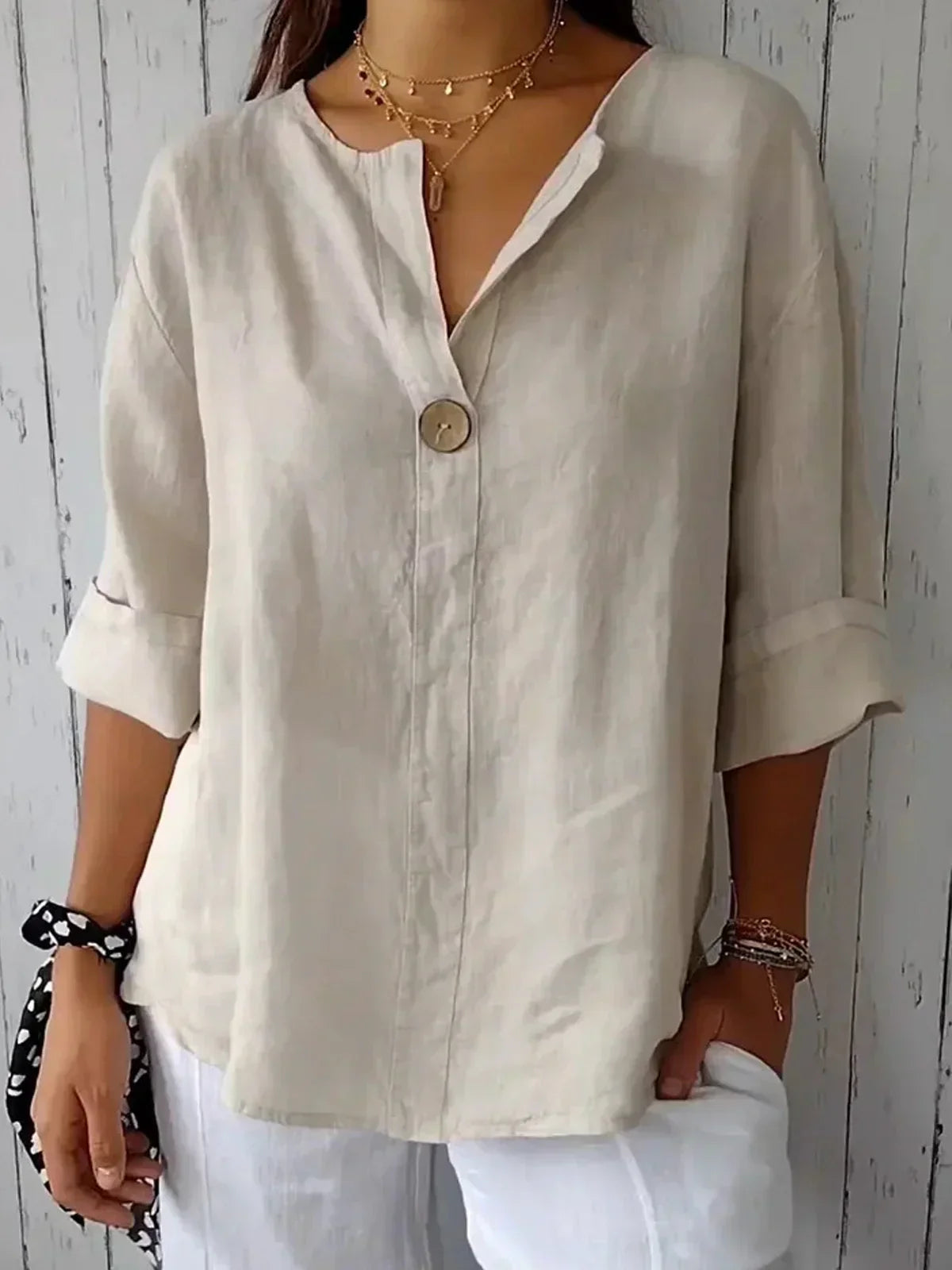 Jessa™ Casual V-Neck Blouse