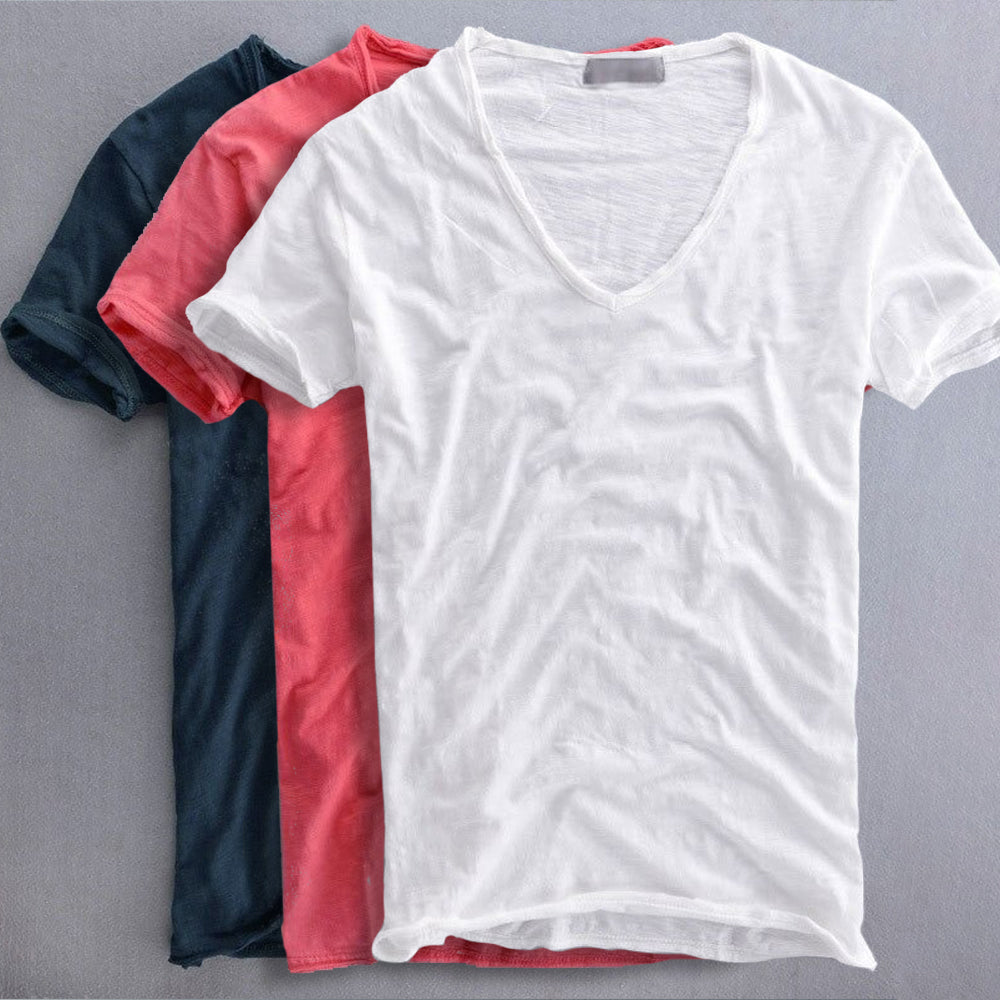 Premium Cotton V-Neck Shirt