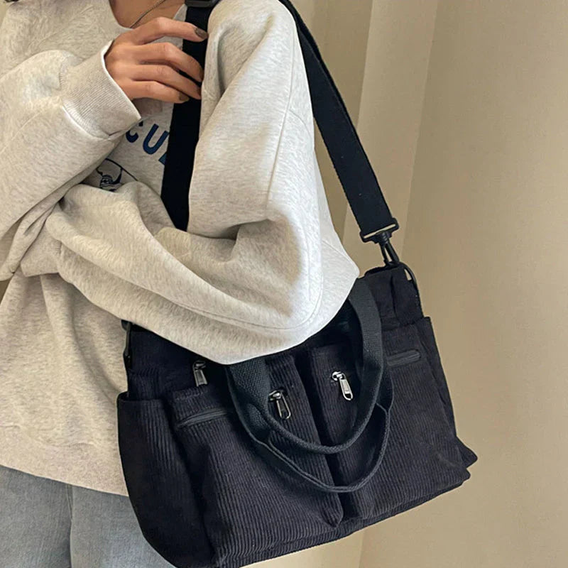 Urban Cord Tote | Shoulder Bag