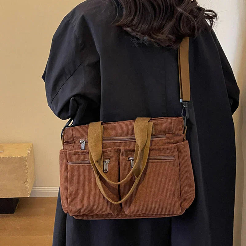 Urban Cord Tote | Shoulder Bag