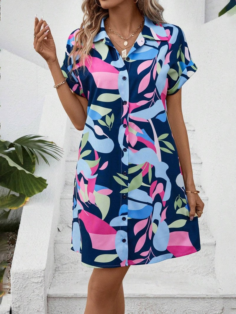 Agatha Printed Short Dress
