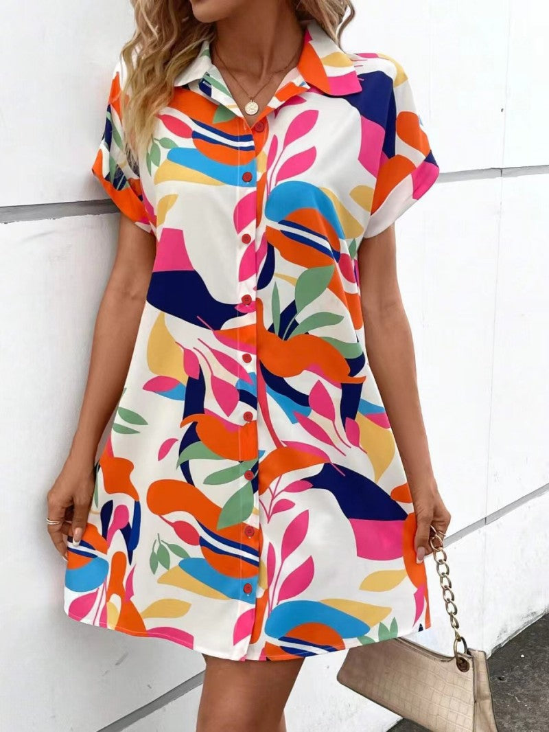 Agatha Printed Short Dress