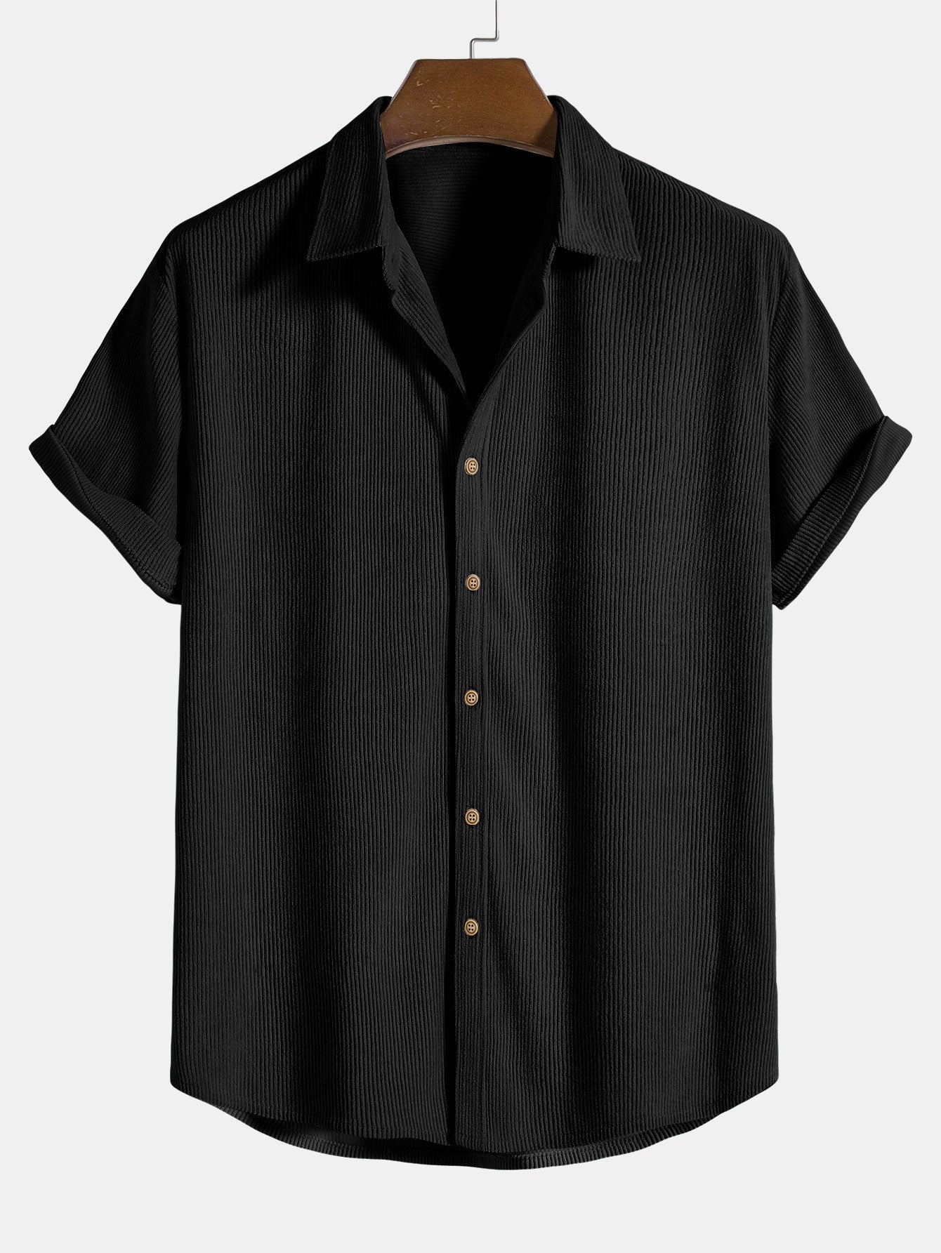 Jaxon Corduroy Button Up Short Sleeved Shirt