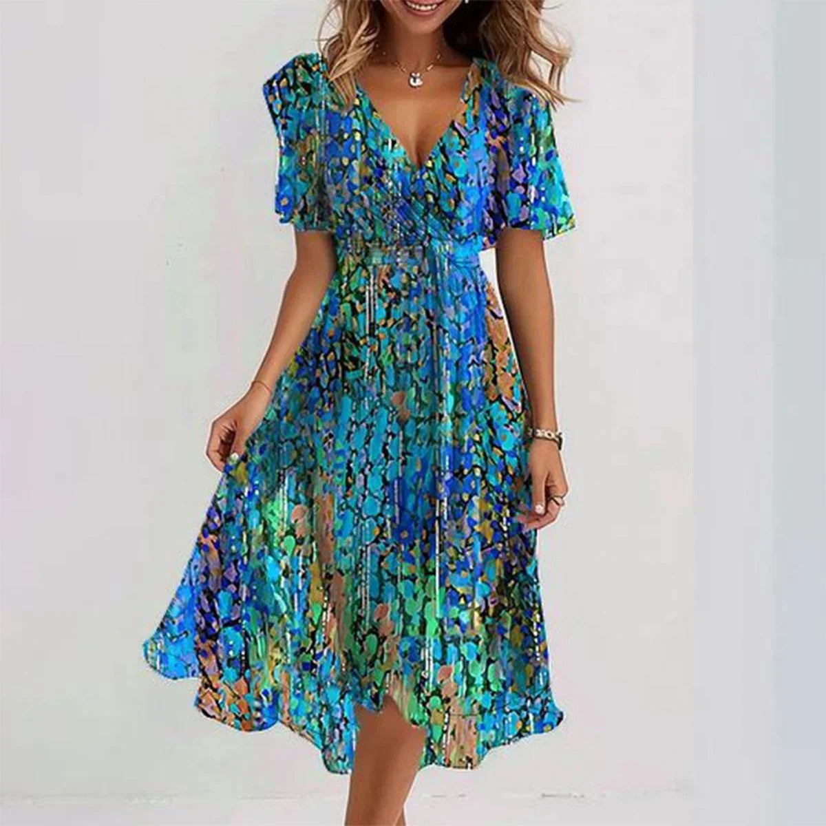 Nyla Floral Print Dress
