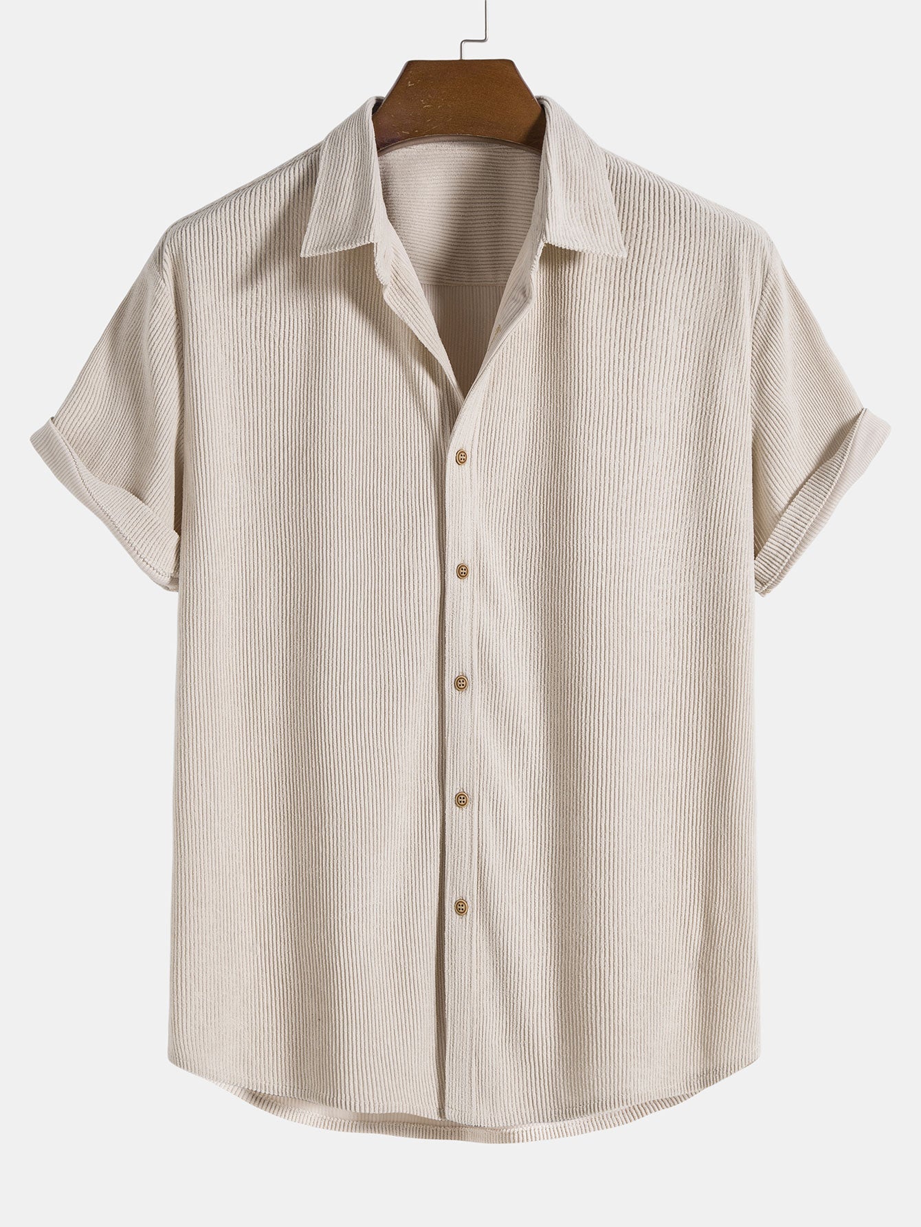 Jaxon Corduroy Button Up Short Sleeved Shirt