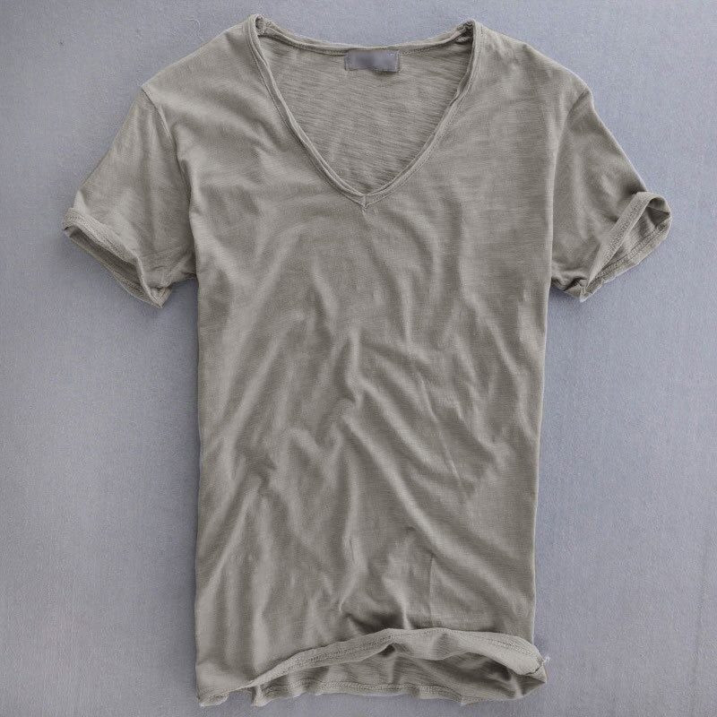 Premium Cotton V-Neck Shirt