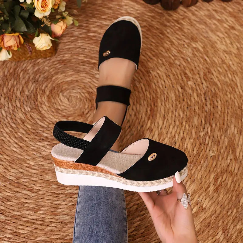 Brenda - Platform Wedge Sandals