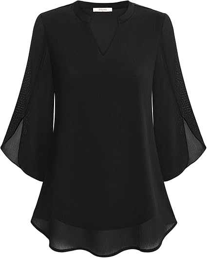 Rosely Double Layers Chiffon Blouse
