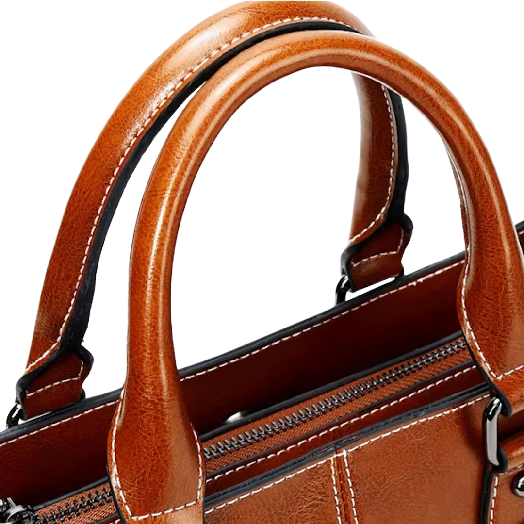 Amelia Structured Cowhide Leather Tote