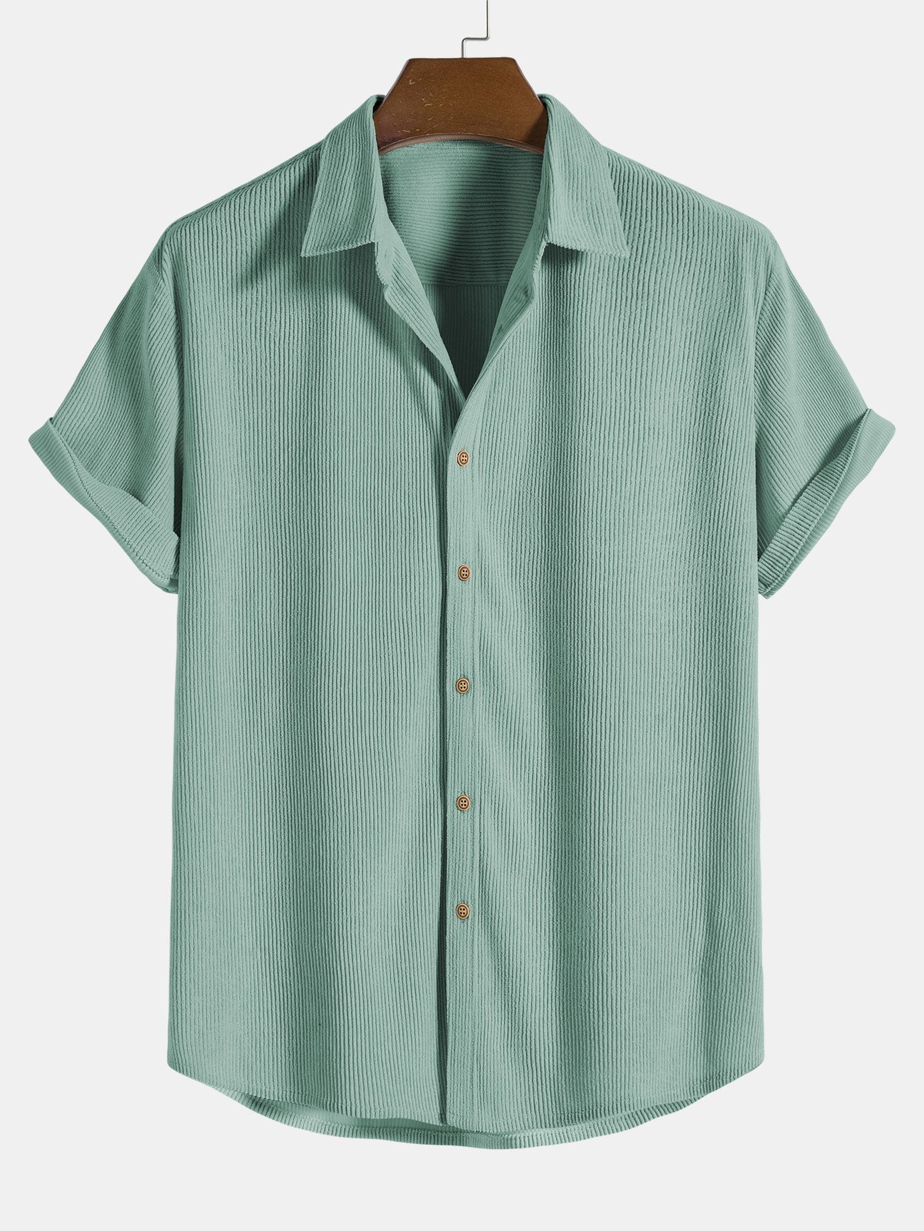 Jaxon Corduroy Button Up Short Sleeved Shirt