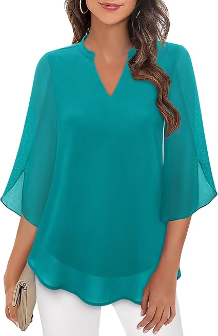 Rosely Double Layers Chiffon Blouse
