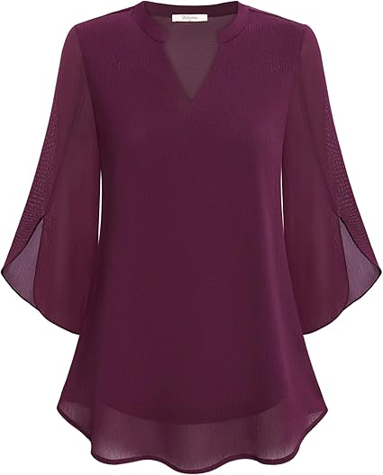 Rosely Double Layers Chiffon Blouse