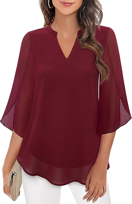 Rosely Double Layers Chiffon Blouse