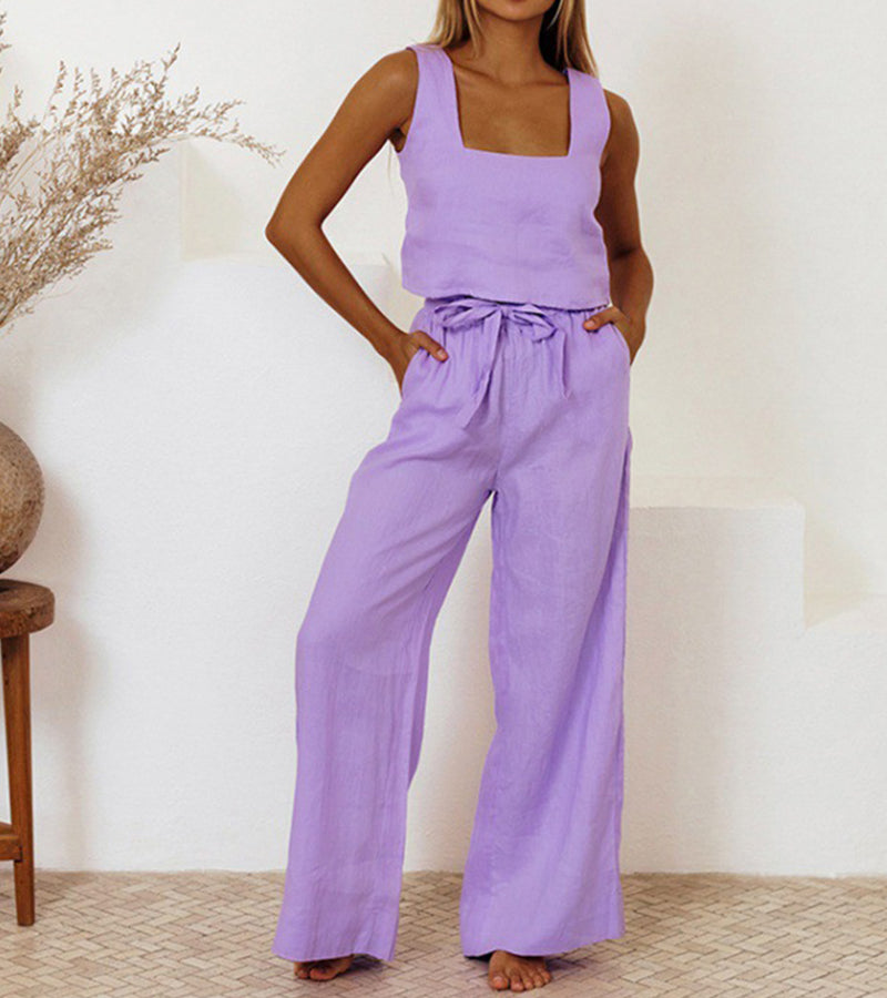 Megan™ - Top and Wide-Leg Pants Set