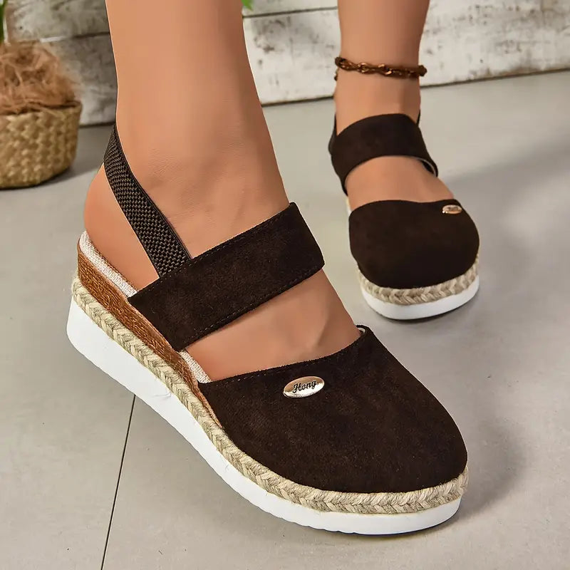 Brenda - Platform Wedge Sandals