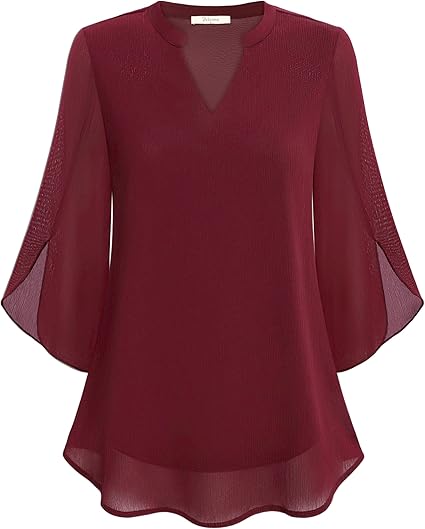 Rosely Double Layers Chiffon Blouse
