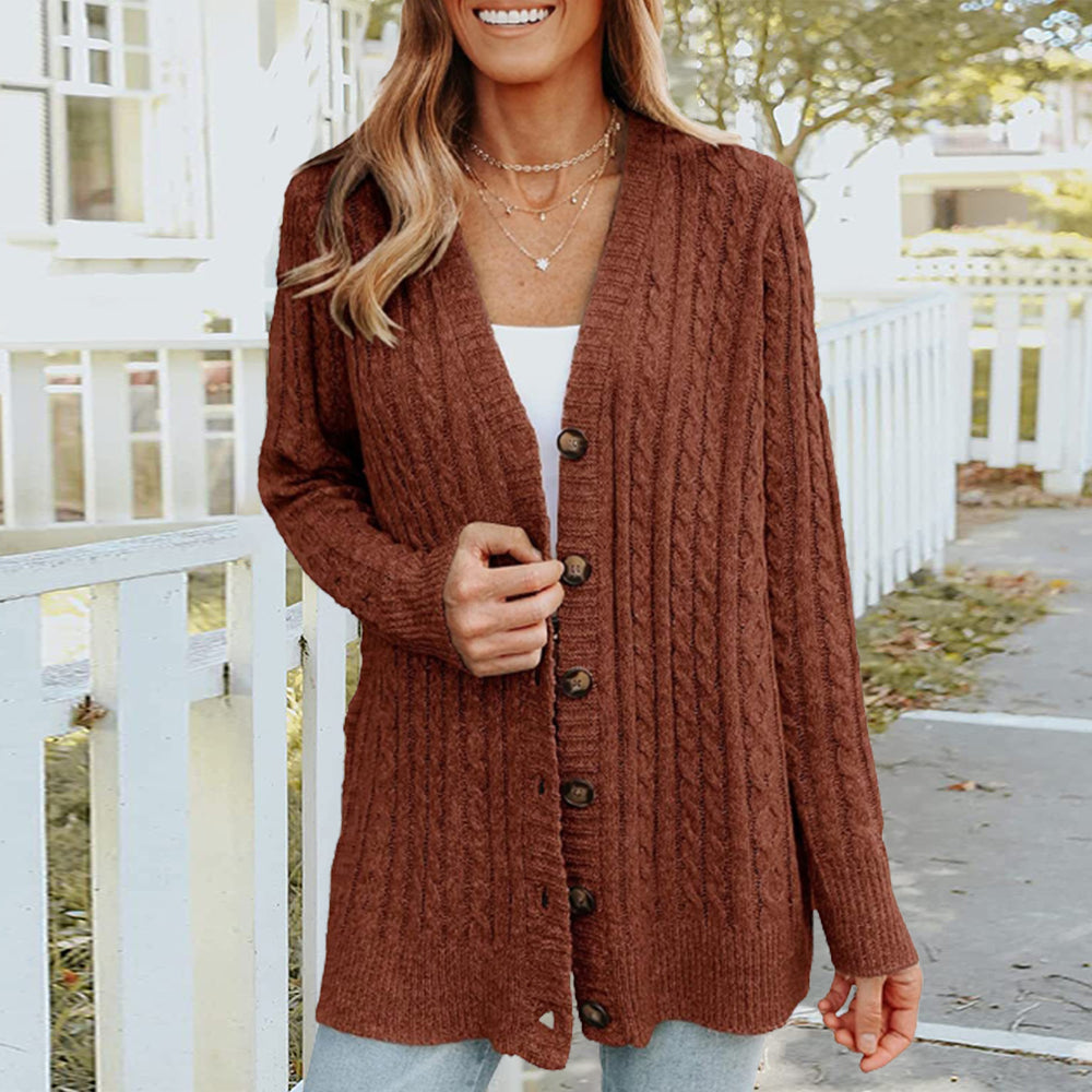 Iris Mid-Length Knit Cardigan