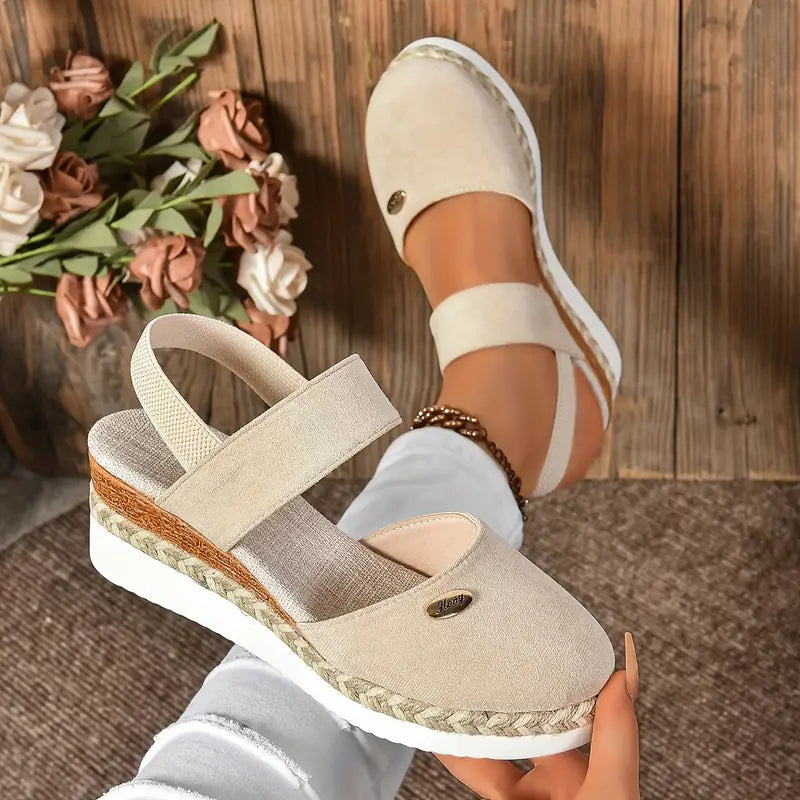 Brenda - Platform Wedge Sandals