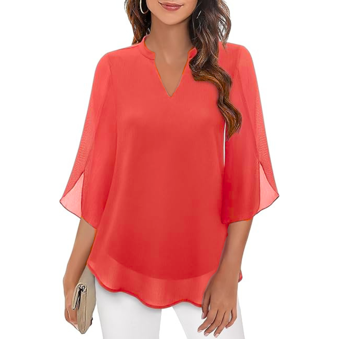 Rosely Double Layers Chiffon Blouse