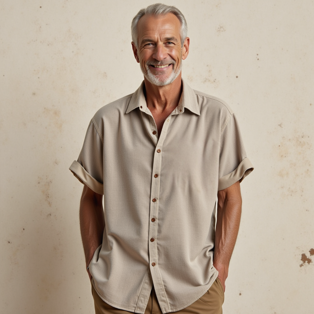 Jaxon Corduroy Button Up Short Sleeved Shirt