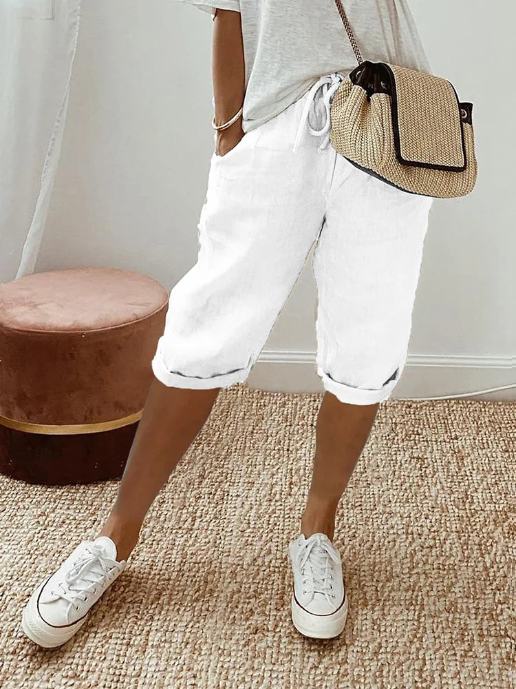 Emma Cotton-Linen Pants