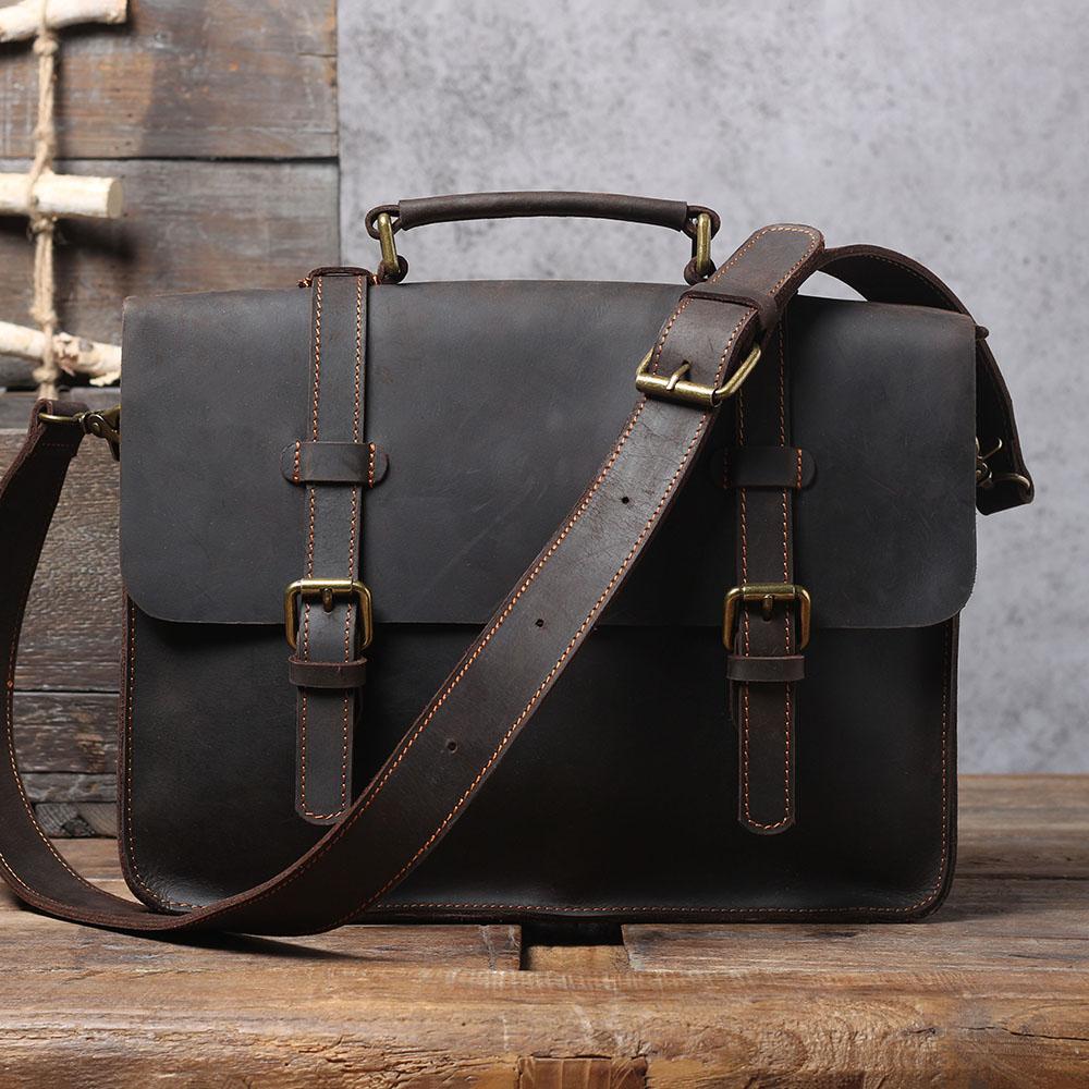 Namur Leather Courier Bag