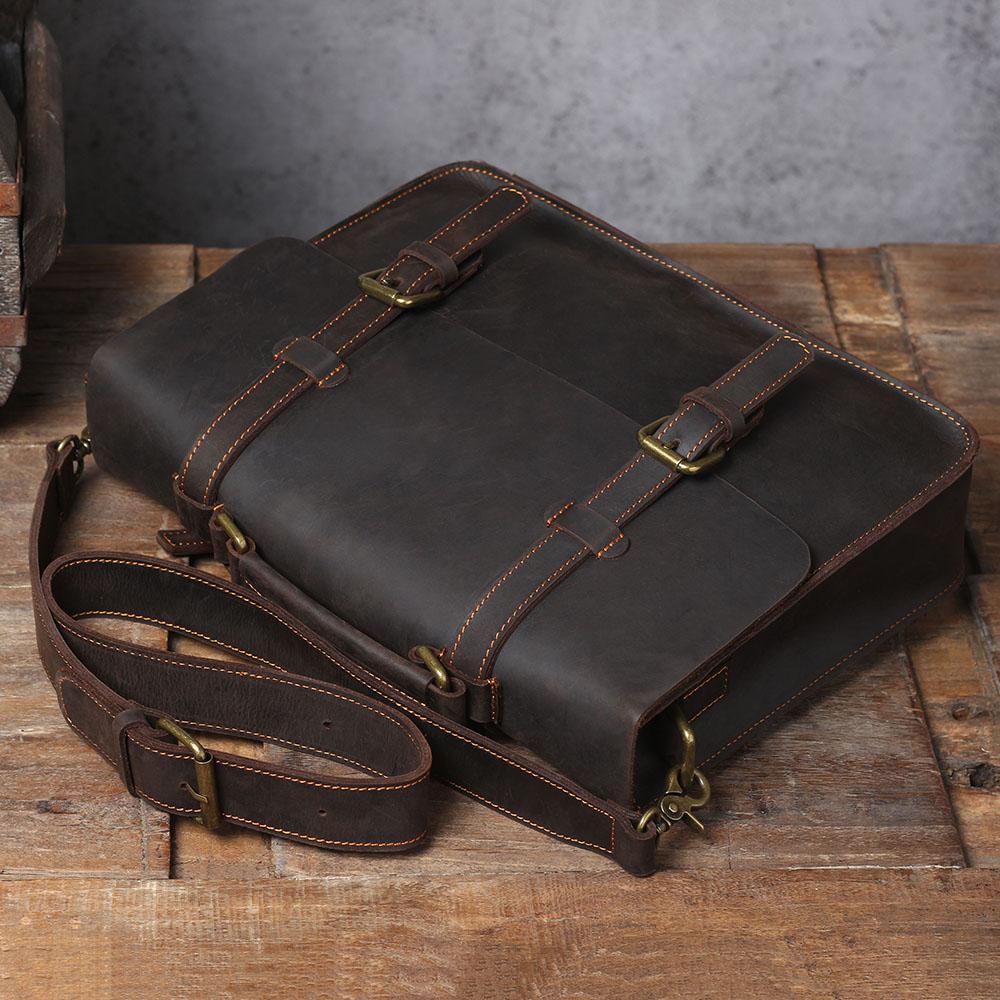 Namur Leather Courier Bag