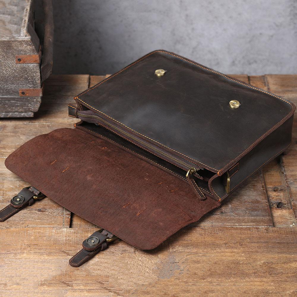 Namur Leather Courier Bag