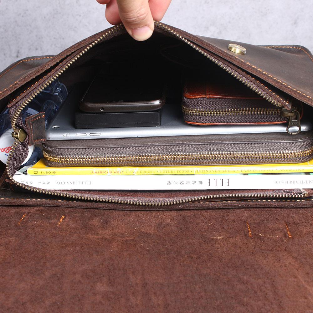 Namur Leather Courier Bag
