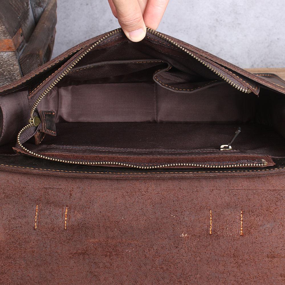 Namur Leather Courier Bag