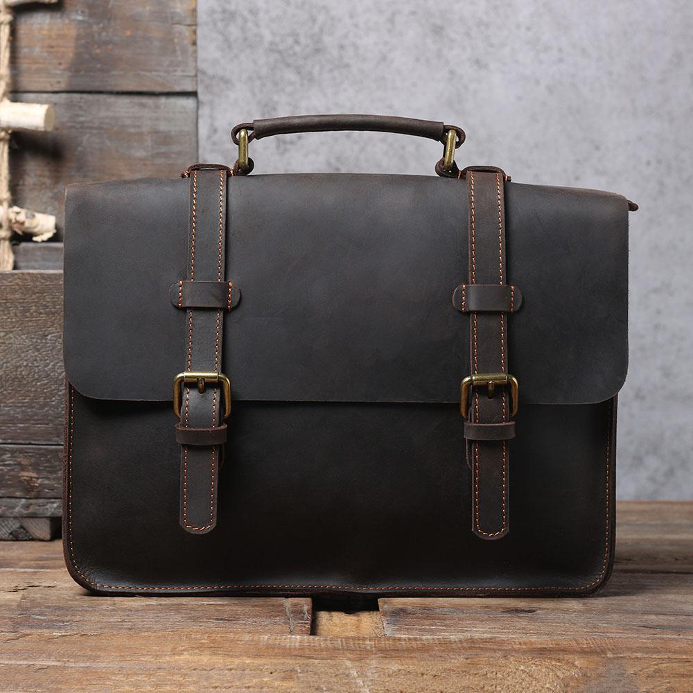 Namur Leather Courier Bag