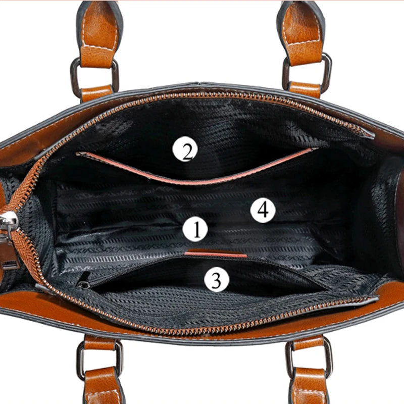 Amelia Structured Cowhide Leather Tote