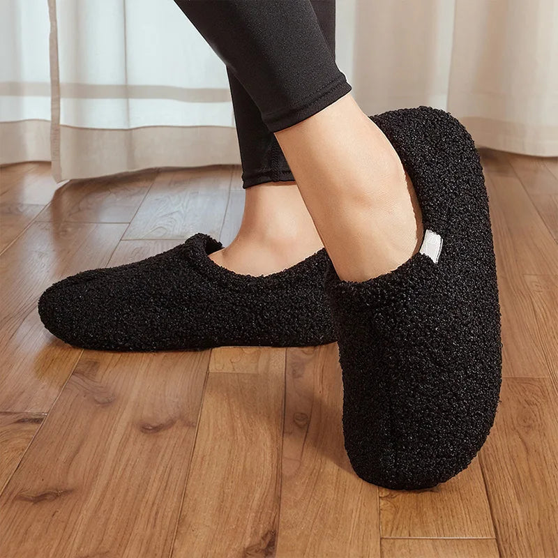Cozy Fuzzy House Slippers Plush Non-Slip Memory Foam