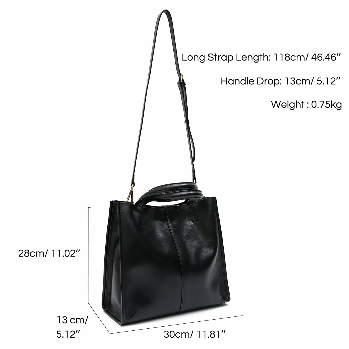 Grace Genuine Leather Tote Bag