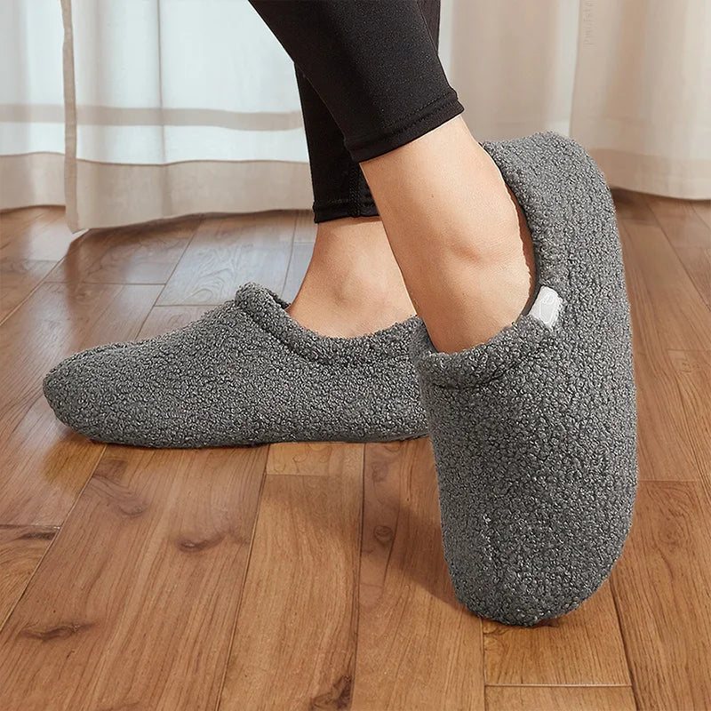 Cozy Fuzzy House Slippers Plush Non-Slip Memory Foam