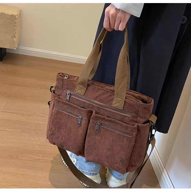 Urban Cord Tote | Shoulder Bag