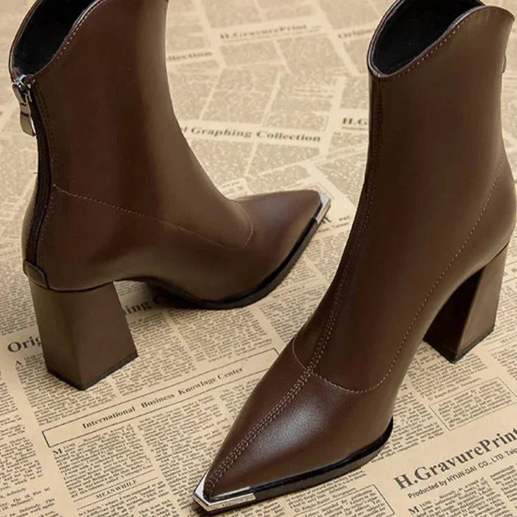 Marie - Chrome Tip Chelsea Boot