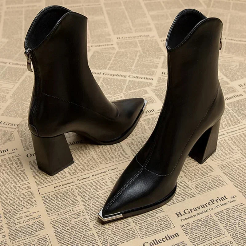 Marie - Chrome Tip Chelsea Boot