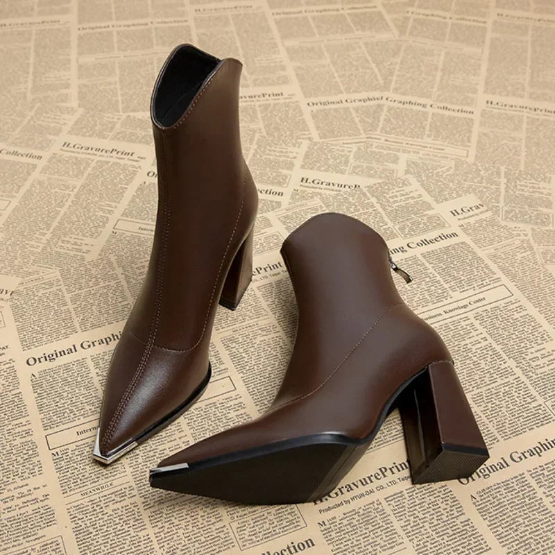 Marie - Chrome Tip Chelsea Boot