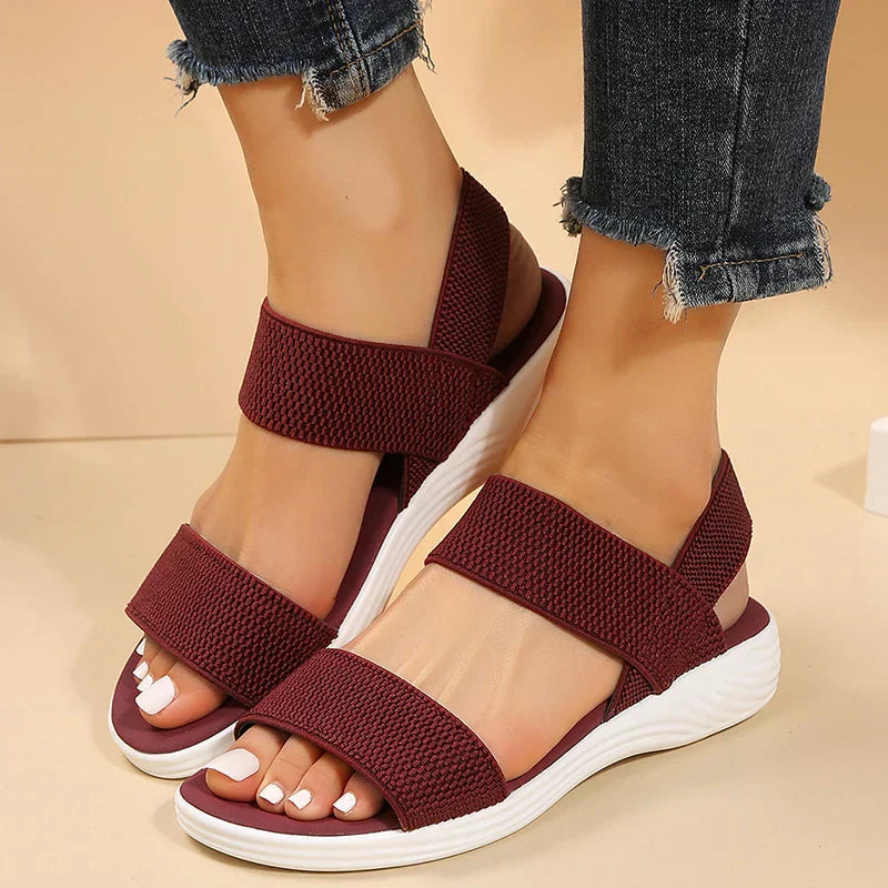 Raylynn™ Stretch Knit Strap Wedge Sandals