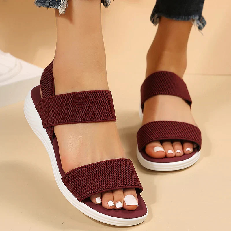 Raylynn™ Stretch Knit Strap Wedge Sandals