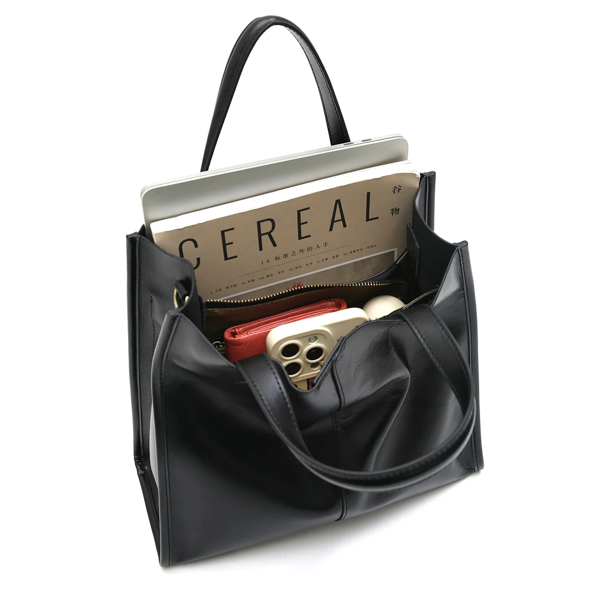 Grace Genuine Leather Tote Bag