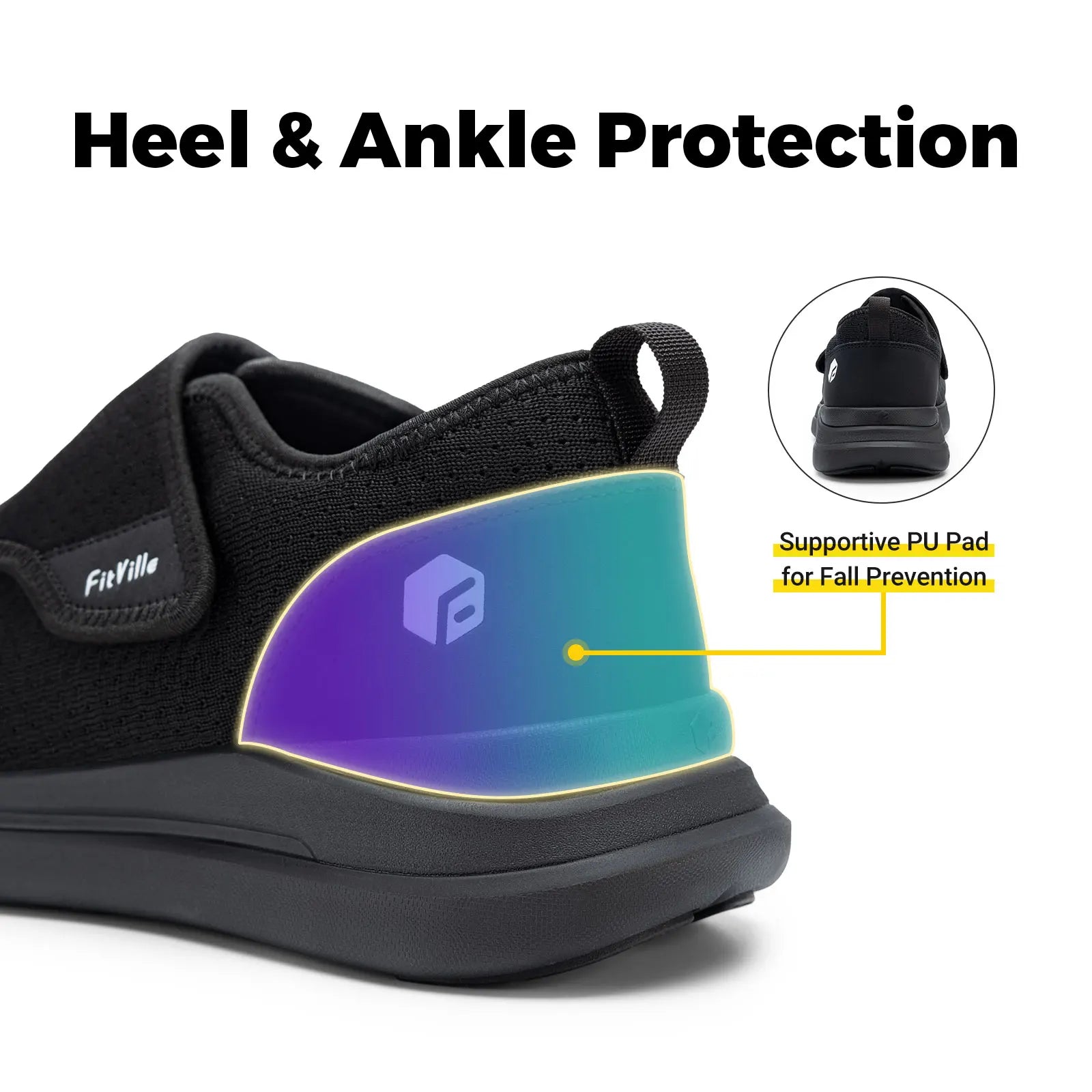 FitVille Orthopedic Shoes Designed for Swollen Feet
